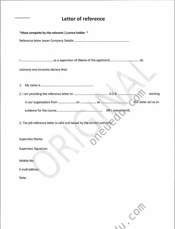 Thư Giới Thiệu Việc Làm