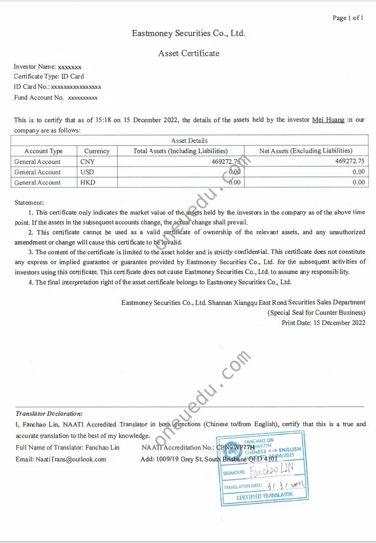 Investment Evidences