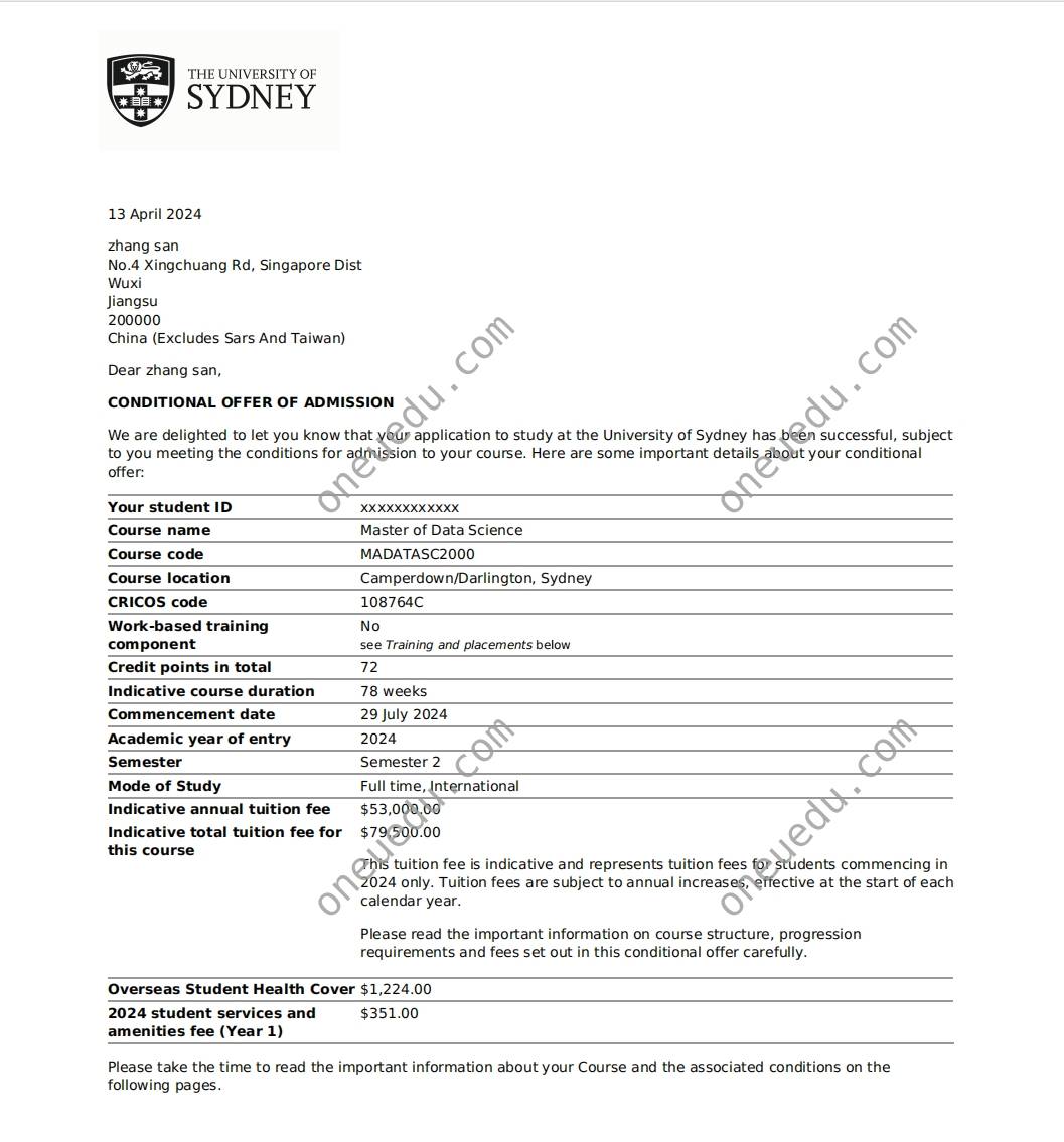 Australian Offer Letter