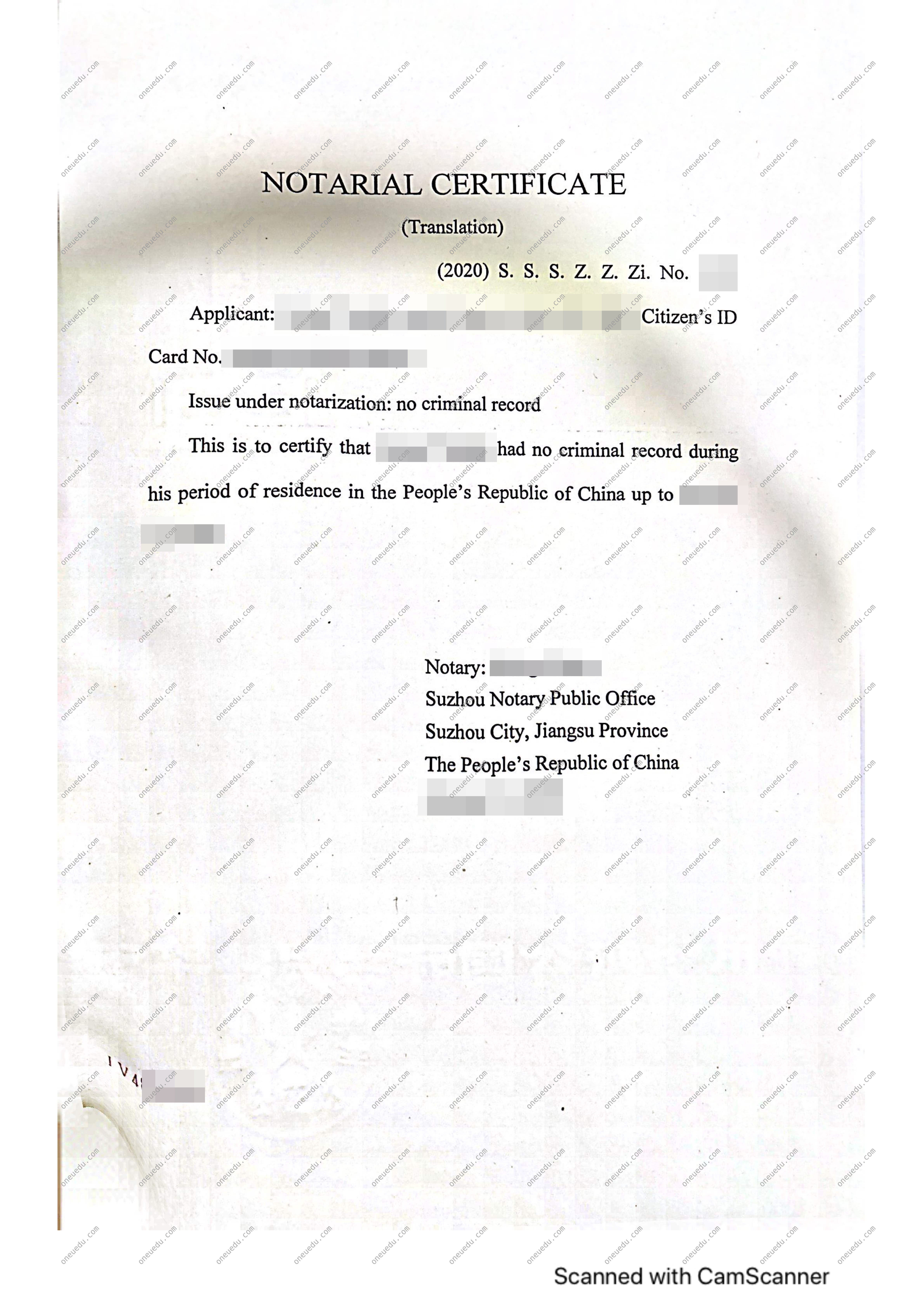 Overseas Police Check